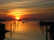 Sunset in Venice seen from Mazzorbo.