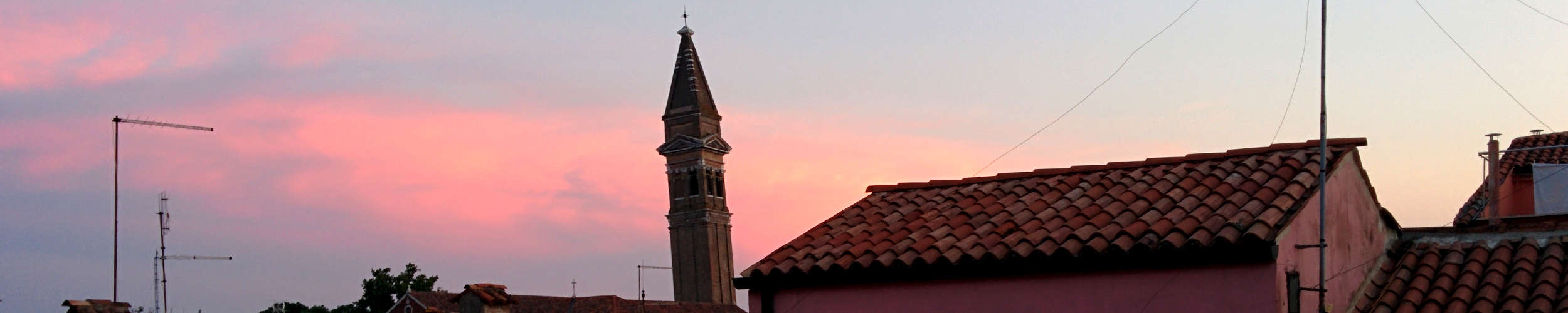the leaning bell tower of burano